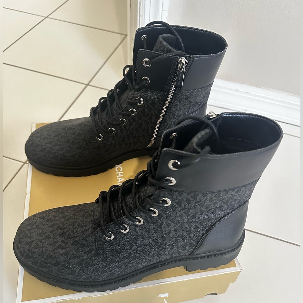 Michael Kors Alistair Signature Combat Boot - Picture 2 of 4